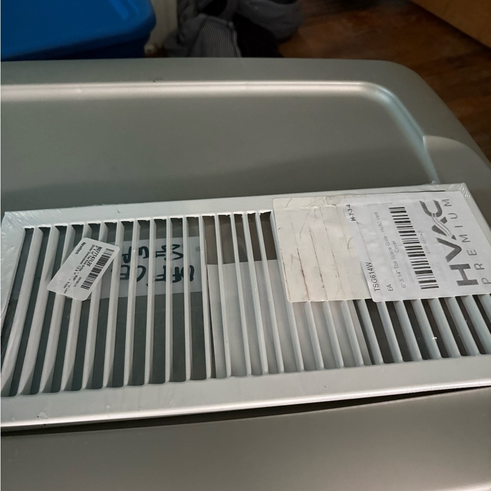 Sleek White HVAC Vent Cover 6 by 14